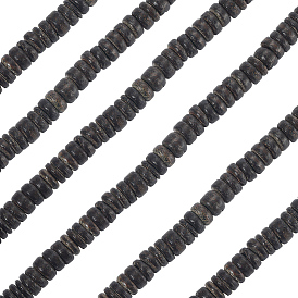 6 нити окрашены в натуральный цвет кокосовые диски бусины нити