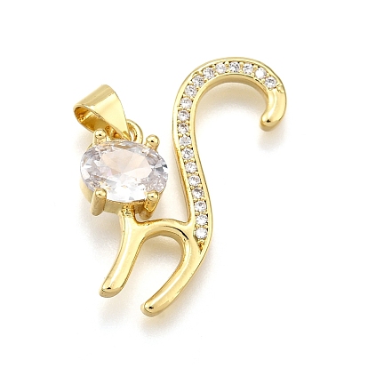 Стойка металлическая латунная микропрофилированная кубическая циркония подвески, форма кошки, без кадмия и без свинца, долговечный