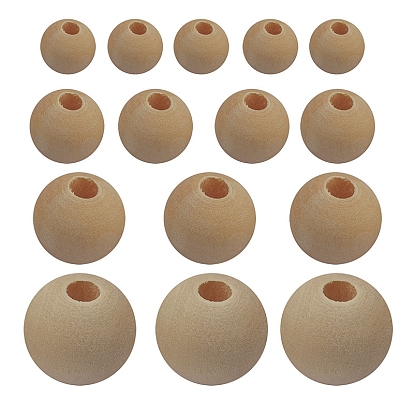 500 шт деревянные бусины, круглые