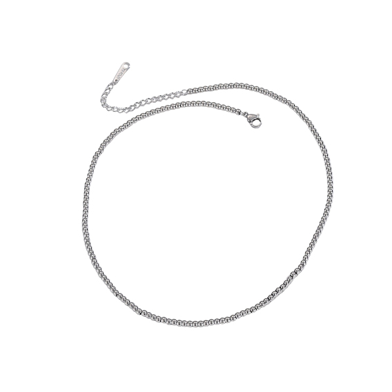 304 из нержавеющей стали круглые бисерные ожерелья