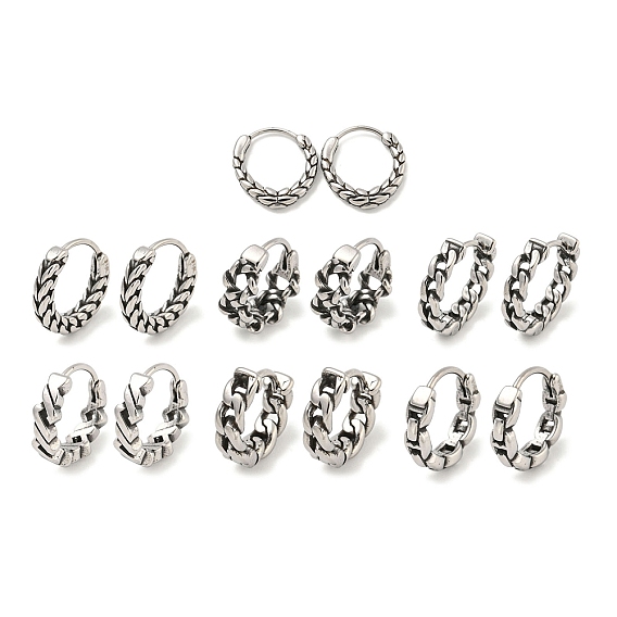 316 серьги-кольца из хирургической нержавеющей стали, кольцо