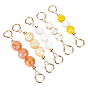 5Pcs 5 Style Bag Extender Chain, with Acrylic Beads and Light Gold Alloy Spring Gate Rings, for Bag Strap Extender Replacement
