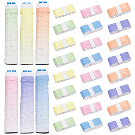 24 шт. 6 цвета противоскользящая лента для захвата ракетки для бадминтона и тенниса из искусственной кожи, лента для захвата ручки