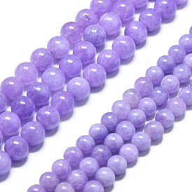 Натуральный Malaysia нефритовые бусы пряди, окрашенная и подогревом, круглые