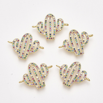 Латунные микро проложить кубических ссылки циркония, без кадмия и без свинца, кактус, красочный