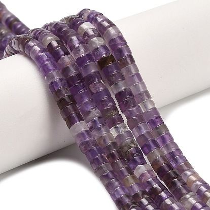 Природный аметист нитей бисера, диск, Heishi бусы