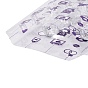 OPP Plastic Storage Bags, Valentine's Day Theme, for Party Candy Packaging, Rectangle