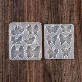 Бабочка DIY брелок кулон силиконовые формы, для уф-смолы, изготовление изделий из эпоксидной смолы