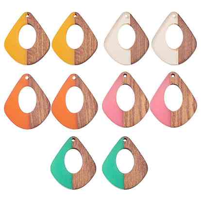 Resin & Wood Pendants, Teardrop