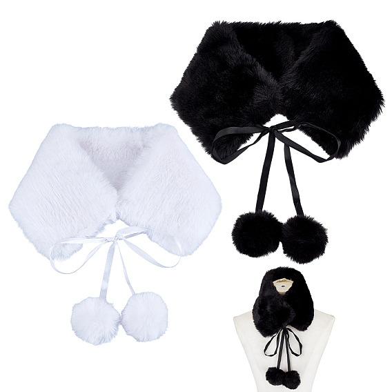 2шт. 2 цвета, плюшевый шарф из искусственного меха кролика Рекс