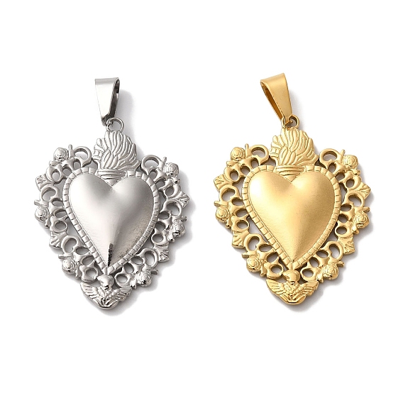 Вакуумное покрытие pvd 304 подвески из нержавеющей стали, сердце прелести