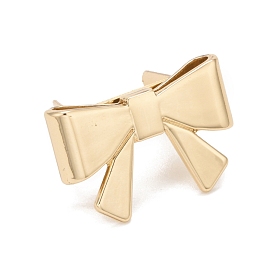 Zinc Alloy Bag Decorative Buckle Clip, Decoration Button Clasp, Bowknot