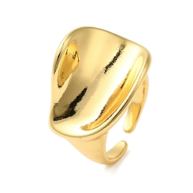 Nuggets Brass Open Cuff Rings, for Women