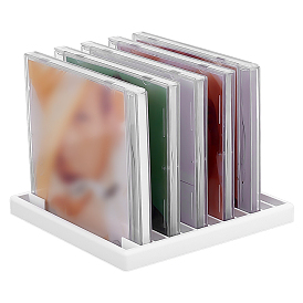 12 Gitterförmige CD-Aufbewahrungsregale aus Kunststoff, Rechteck