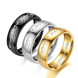 Stainless Steel Hand Jewelry Ring Jewelry Titanium Steel Couple Ring