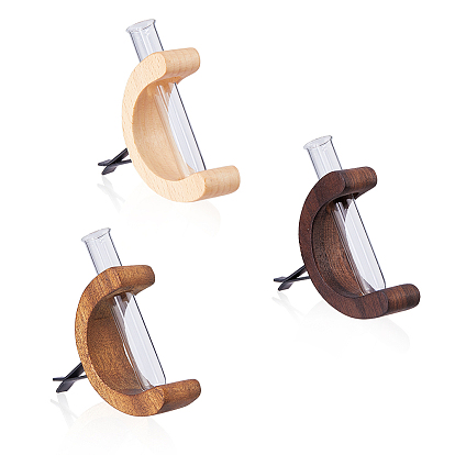 3шт. 3 цвета деревянные зажимы для автомобильных вентиляционных отверстий, со стеклянной бутылкой