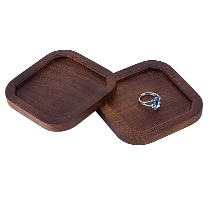 Wood Display Trays for Earrings Rings Bracelets, Square