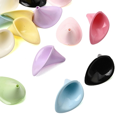 Acrylic Bead Caps, Cone
