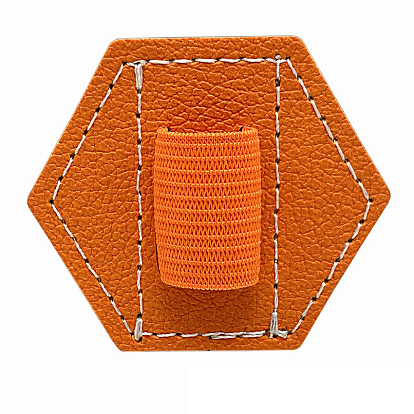 Самоклеящаяся кожаная подставка для ручек для ноутбука, держатели петель для ручек, держатель ручки с эластичной петлей, офисные принадлежности, шестиугольник