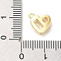 Brass Micro Pave Cubic Zirconia Pendants, Heart