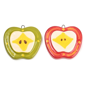 Фарфора ручной работы подвески, яблочные прелести, с железом найти