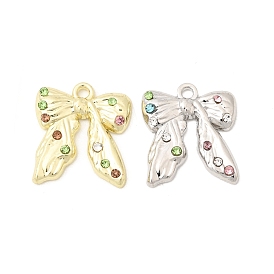 Подвески из сплава и страза, бантом прелести, без кадмия, без никеля и без свинца