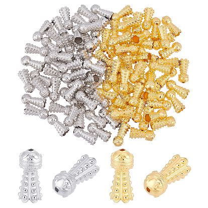 100Pcs 2 Colors Alloy Bead Cone