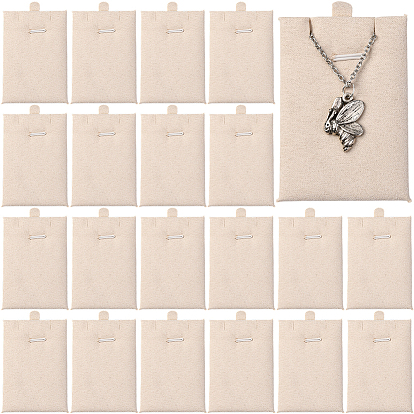 24 шт. подвески из искусственной кожи и губки для ювелирных изделий, кружевные карточки для демонстрации, прямоугольные