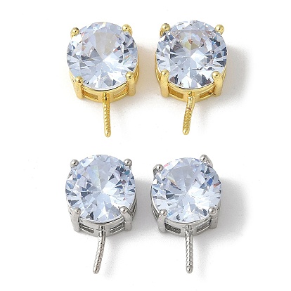 Латунные микропроволочные кубические циркониевые подвески, без свинца и без кадмия, долговечный, стойки покрытие