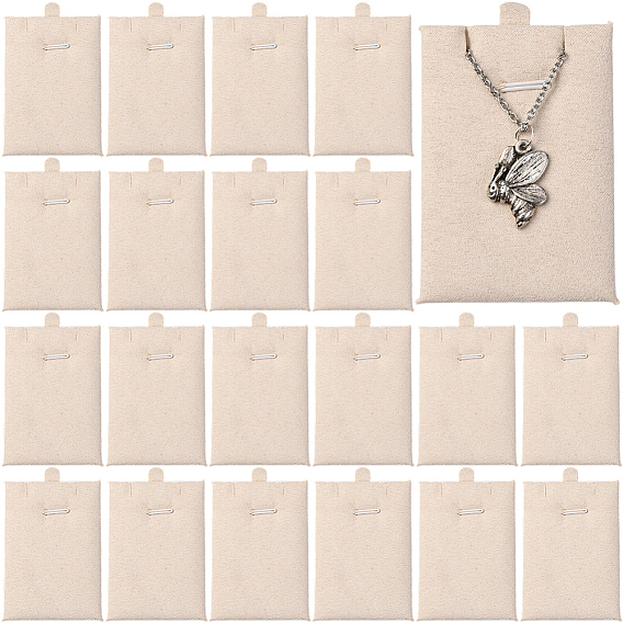 24 шт. подвески из искусственной кожи и губки для ювелирных изделий, кружевные карточки для демонстрации, прямоугольные