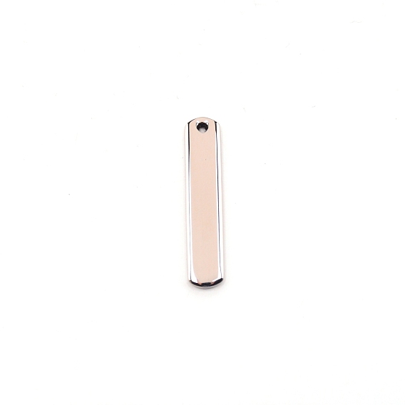 304 Stainless Steel Pendants, Stamping Blank Tag, Rectangle
