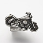 304 Stainless Steel Hook Clasps, For Leather Cord Bracelets Making, Motorcycle