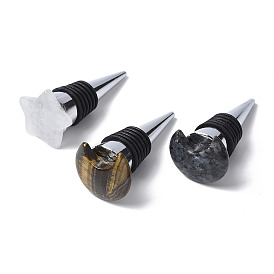 Пробки для вина из натурального камня «лунная звезда», 304 пробки для бутылок из нержавеющей стали, конус