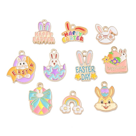 Пасхальные подвески из эмали, золотой свет