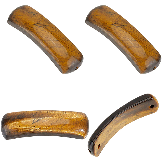 4шт. подвески-коннекторы из натуральных драгоценных камней, Ссылки изогнутые трубы