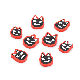 Cabujones de arcilla polimérica hechos a mano de halloween, Rebanadas de arcilla polimérica para manualidades con resina y proyectos de bricolaje., fantasma