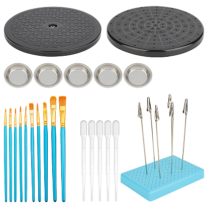 Пластик с железным зажимом, вращающийся поднос для торта