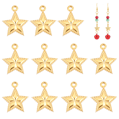12 pcs 304 dijes de acero inoxidable, estrella