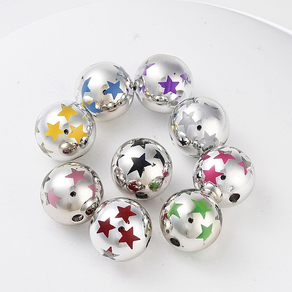 УФ-покрытие радужными переливающимися акриловыми бусинами, круглые