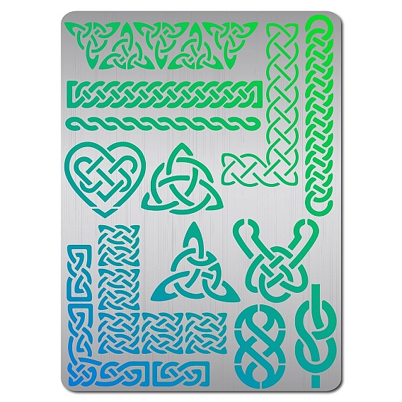 Трафареты для резки металла из нержавеющей стали, для diy scrapbooking / фотоальбом, декоративное тиснение, матовый цвет нержавеющей стали