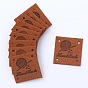 Microfiber Label Tags, with Holes & Word Hand Made, for DIY Jeans, Bags, Shoes, Hat Accessories, Square