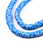 Eco-Friendly Handmade Polymer Clay Beads Strands, Disc/Flat Round, Heishi Beads