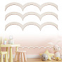 28Pcs Decorative Wood Fan Shape Trim, Home Wall Moulding Trim Edge