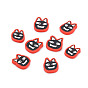 Halloween Handmade Polymer Clay Cabochons, Polymer Clay Slices for Resin Crafts & DIY Projects, Ghost