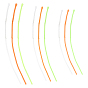 18Pcs 9 Styles Nylon Fishing Wire Leaders, Fishing Line Wire Leaders