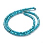 Natural Magnesite Beads Strands, Dyed & Heated, Heishi Beads, Flat Round/Disc