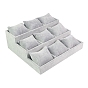 3-Tier Velvet Bracelet Organizer Display Holder with 9 Pillow, Jewelry Tray for Bracelet Watch Showing