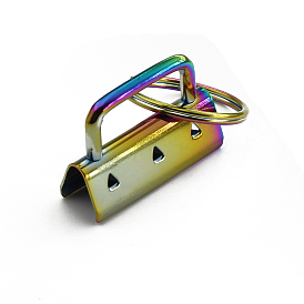 Кольца для ключей из гальванического железа, брелок для ключей, с концами ленты