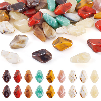 40 непрозрачные акриловые бусины, самородок