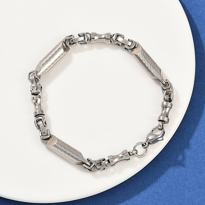 201 браслеты-цепочки из нержавеющей стали для женщин, с 304 нержавеющей стали застежки